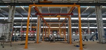 安徽寶業建工定制2噸kbk型組合式懸掛起重機