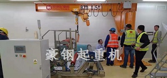 法國圣戈班集團向豪鋼定制bzd型1.5t旋臂起重機安裝完成